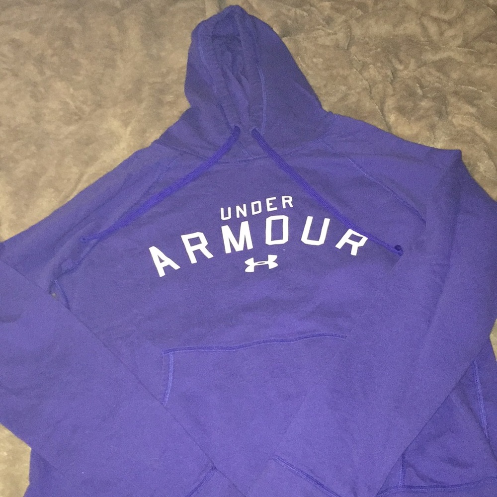 Under Armour purple cotton hoodie